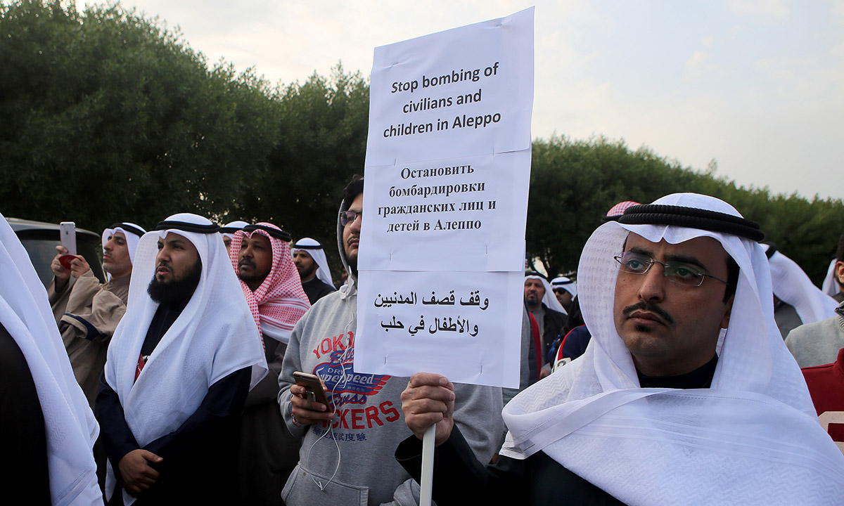 Assedio di Aleppo: le proteste nel mondo – Foto