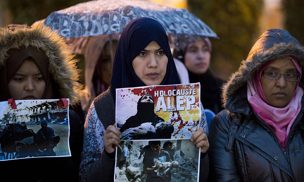 Assedio di Aleppo: le proteste nel mondo – Foto