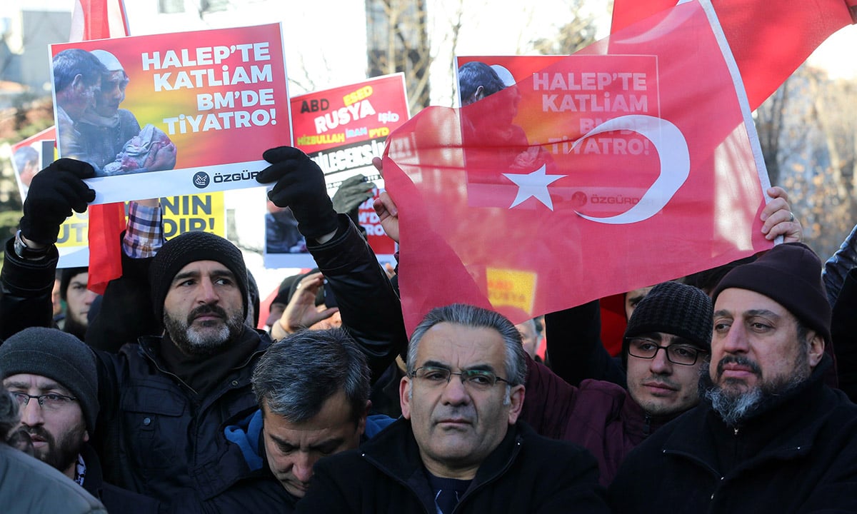 Assedio di Aleppo: le proteste nel mondo – Foto