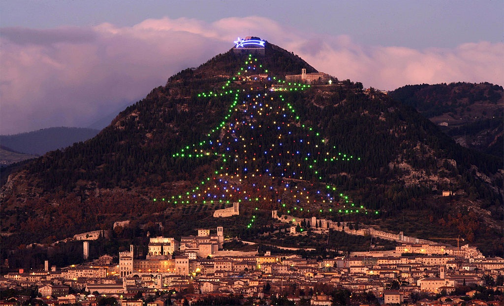 The largest Christmas Tree in the world is in Italy The largest Christmas Tree in the world is in Italy