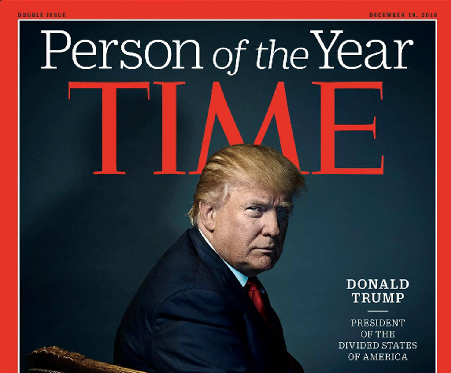 Donald Trump è “Uomo dell’Anno 2016” per Time Magazine