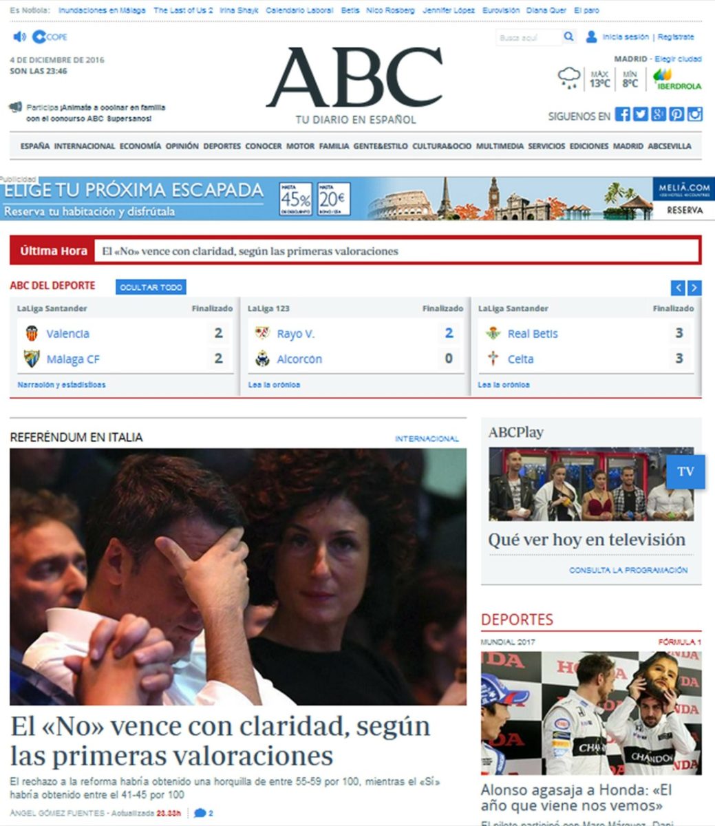 Referendum costituzionale, le dimissioni di Renzi fanno il giro del mondo Referendum costituzionale, le dimissioni di Renzi fanno il giro del mondo