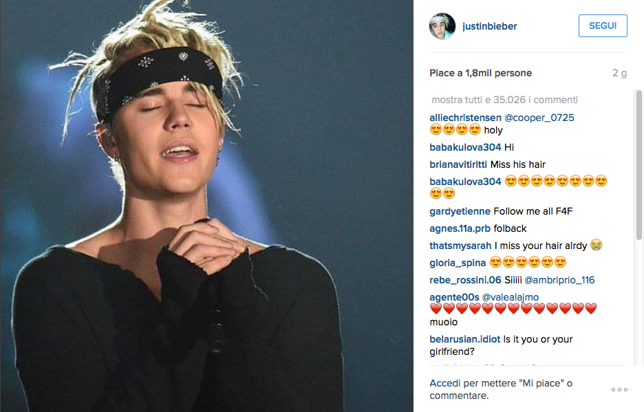 Instagram è il diavolo, parola di Justin Bieber