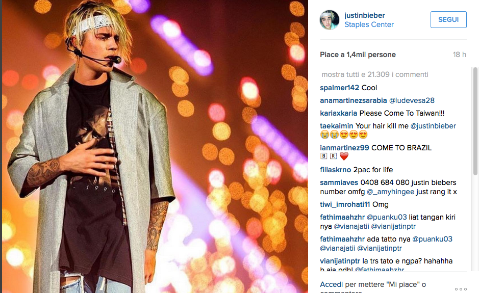 Instagram è il diavolo, parola di Justin Bieber