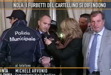 Quinta Colonna, Nola: il comandante dei vigili sviene in diretta