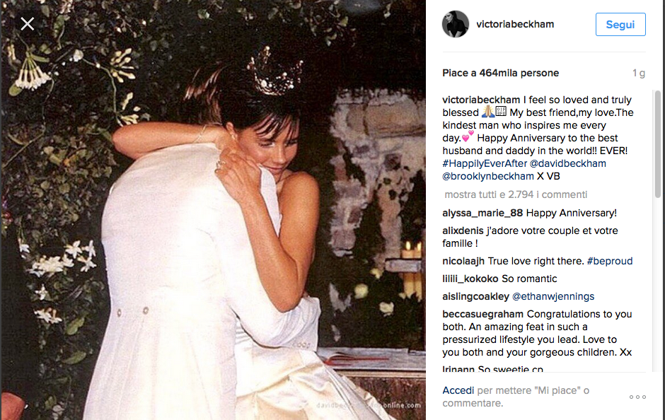 David e Victoria Beckham, matrimonio bis in gran segreto