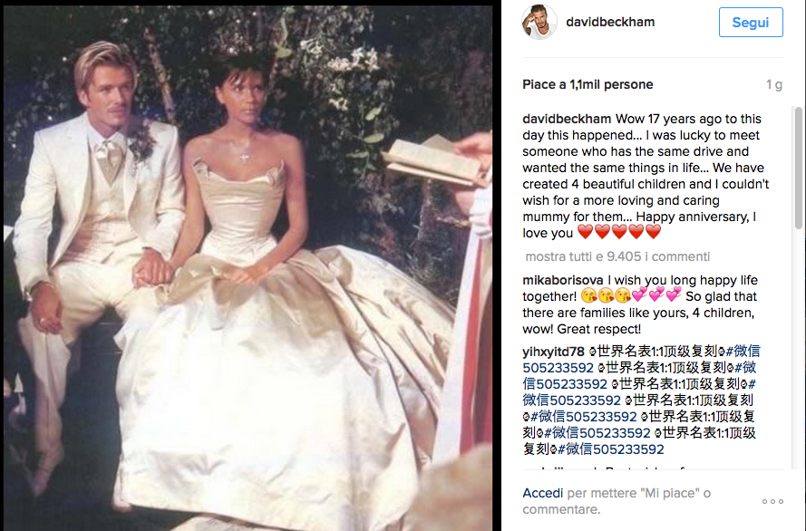 David e Victoria Beckham, matrimonio bis in gran segreto