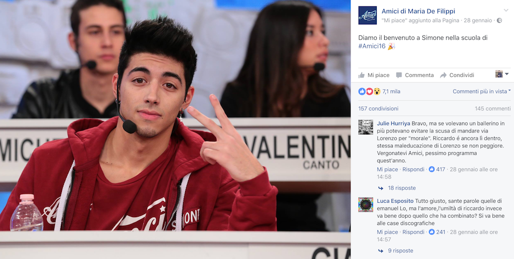 Amici 16: Lorenzo espulso dalla scuola, eliminati Erik, Marta e Valentina Amici 16: Lorenzo espulso dalla scuola, eliminati Erik, Marta e Valentina