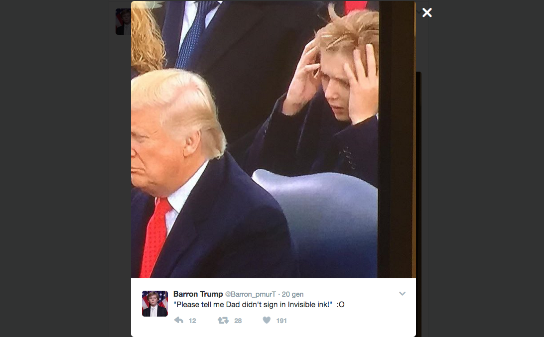 Barron Trump e i figli dei potenti che non hanno colpe