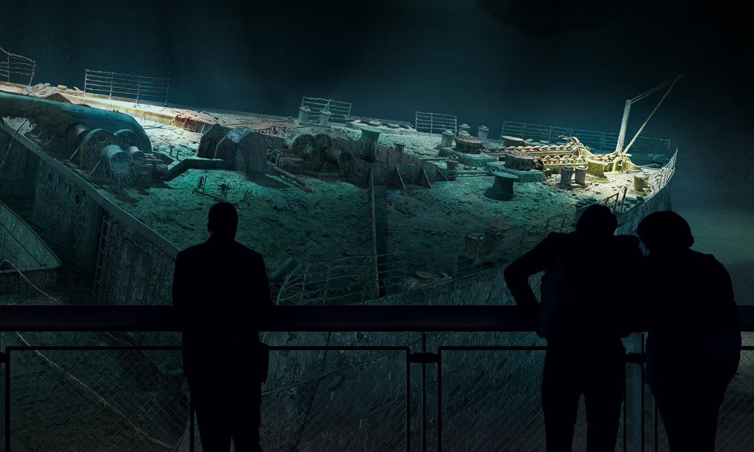 Il Titanic negli abissi a 360° al Panometro di Lipsia