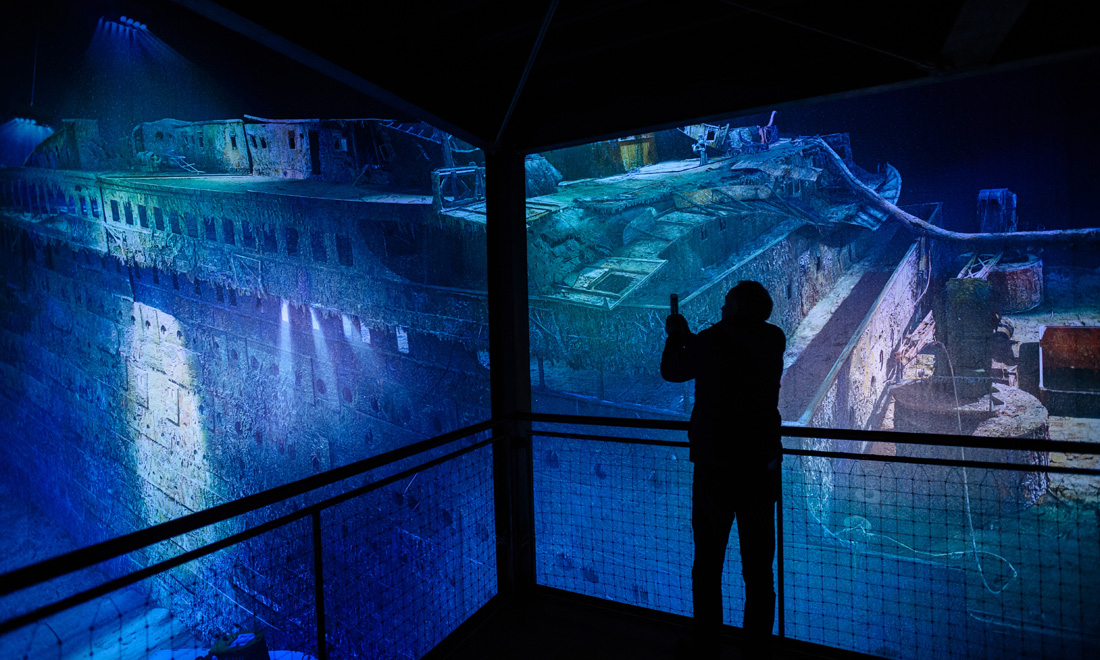 Il Titanic negli abissi a 360° al Panometro di Lipsia