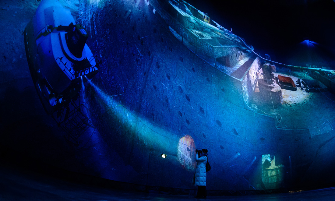 Il Titanic negli abissi a 360° al Panometro di Lipsia