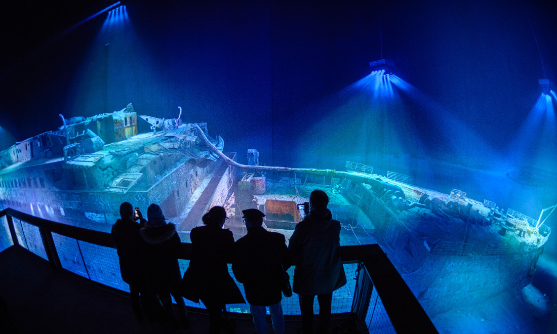Il Titanic negli abissi a 360° al Panometro di Lipsia