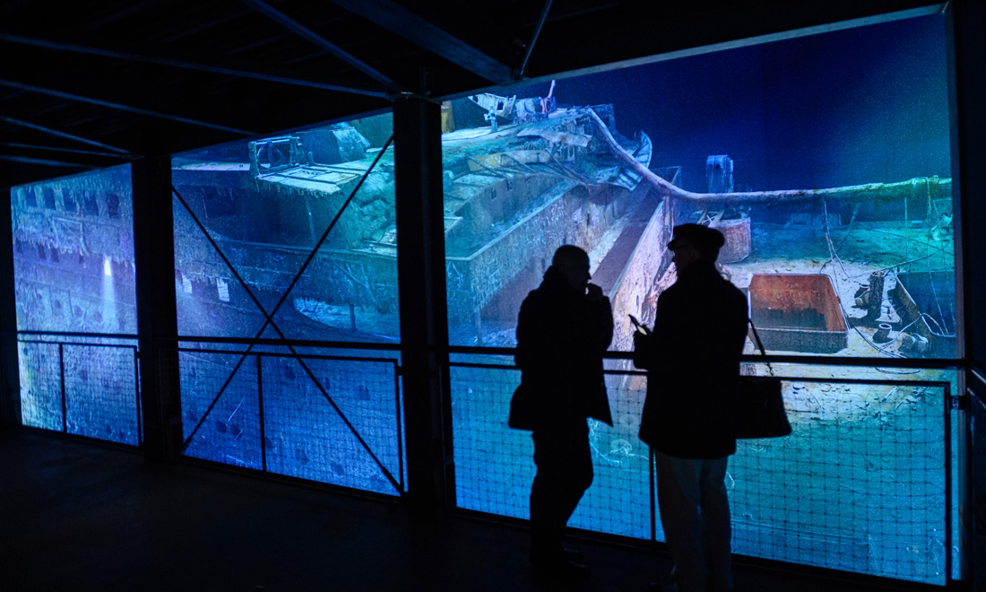 Il Titanic negli abissi a 360° al Panometro di Lipsia