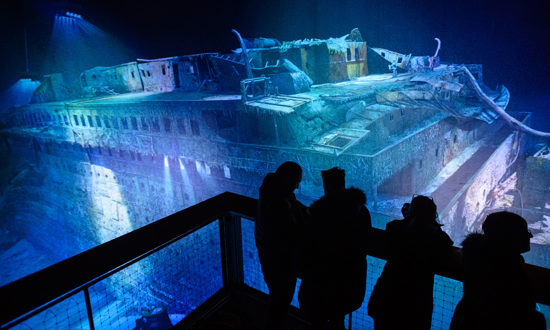 Il Titanic negli abissi a 360° al Panometro di Lipsia