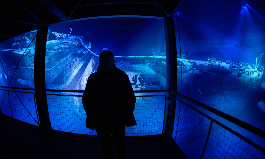 Il Titanic negli abissi a 360° al Panometro di Lipsia