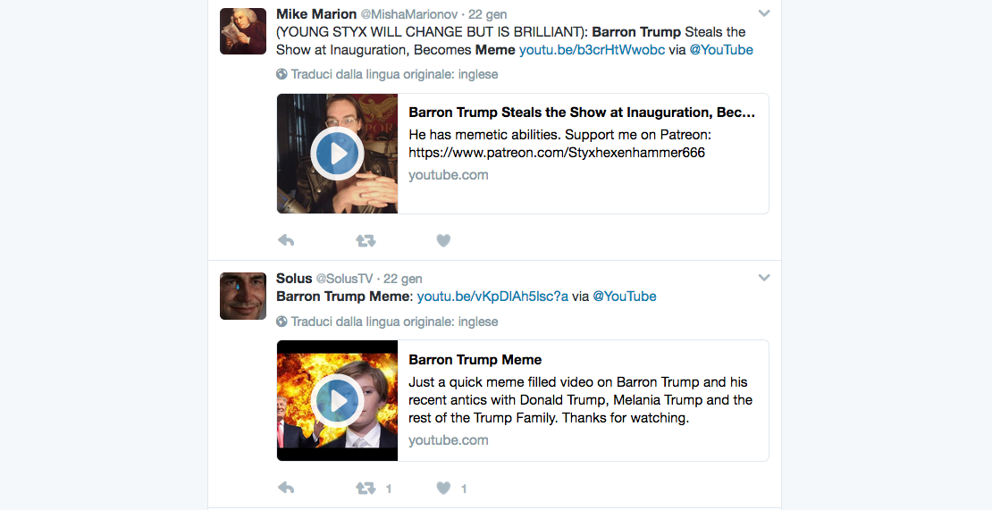 Barron Trump attaccato dai social, lo difende Chelsea Clinton