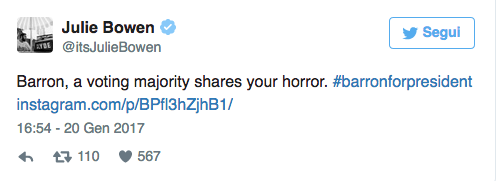 Barron Trump attaccato dai social, lo difende Chelsea Clinton