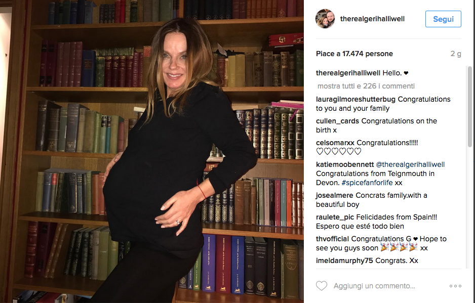 Geri Halliwell mamma bis, fiocco azzurro per l’ex Ginger Spice Geri Halliwell mamma bis, fiocco azzurro per l’ex Ginger Spice