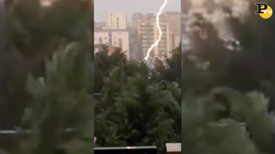 Fulmine colpisce Sciacca | video