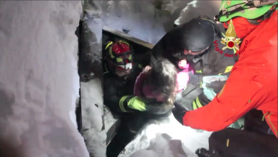 Hotel Rigopiano: il salvataggio di tre bambini | video