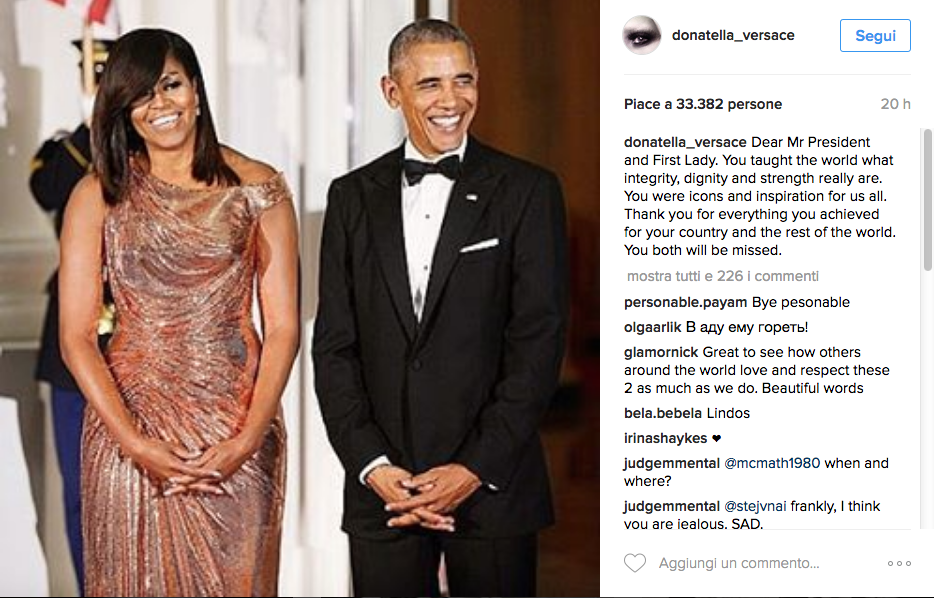 L’addio delle celebrity a Barack Obama