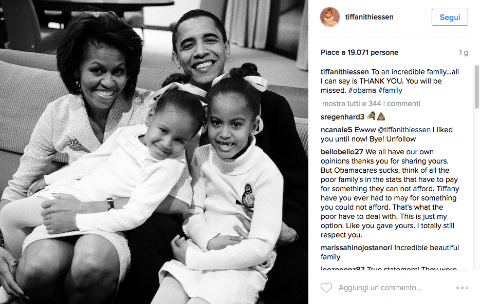 L’addio delle celebrity a Barack Obama