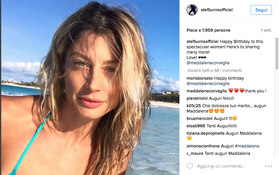 Maddalena Corvaglia e Stef Burns, a sorpresa il matrimonio è finito