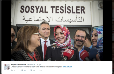 Lindsay Lohan si converte all’Islam?