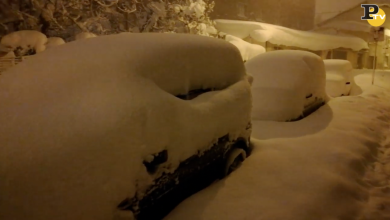 Campobasso coperta dalla neve | video