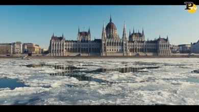 Gelo: il Danubio ghiacciato a Budapest | video drone