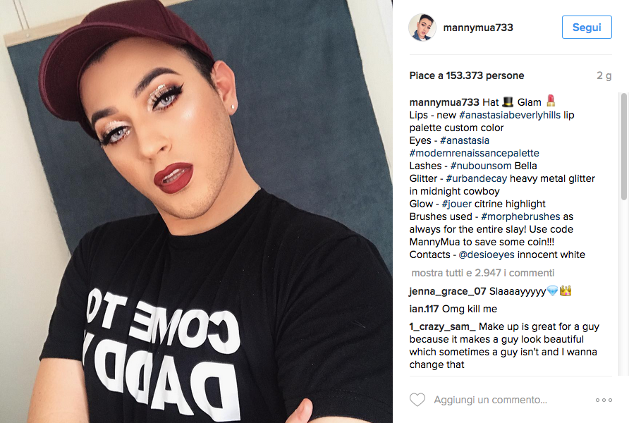 Il mondo del make up ha il suo primo testimonial uomo