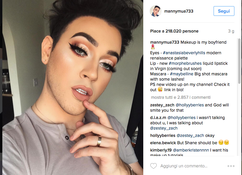 Il mondo del make up ha il suo primo testimonial uomo