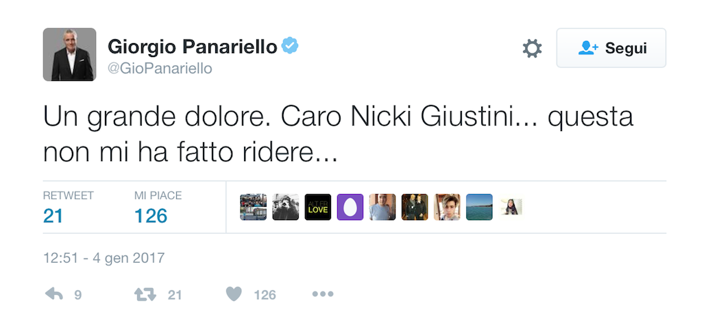 Addio Niki Giustini, è morto il comico lanciato da Carlo Conti
