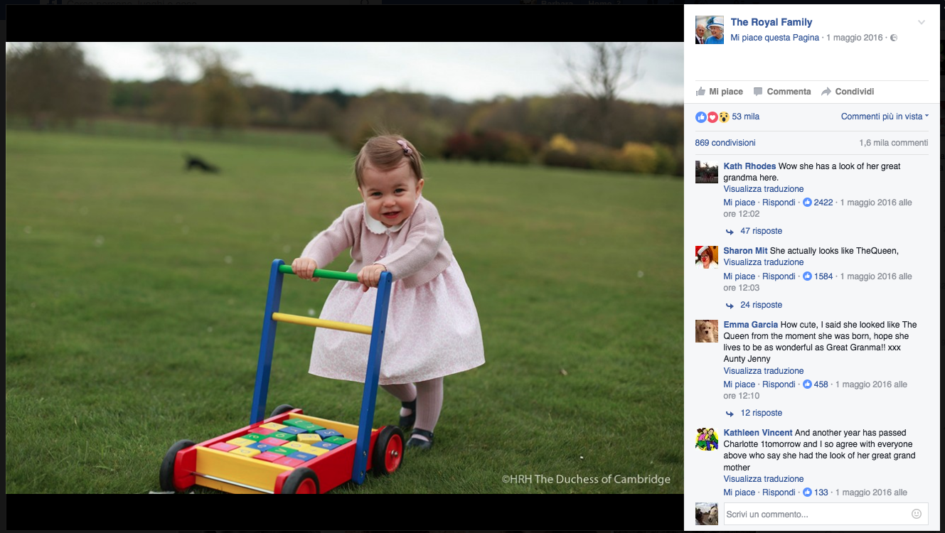 Kate Middleton fotografa reale doc