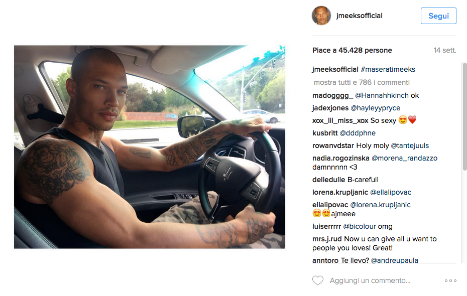 La nuova vita di Jeremy Meeks, il modello ex detenuto La nuova vita di Jeremy Meeks, il modello ex detenuto