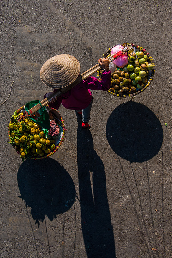 Hanoi, i venditori di strada visti dall’alto