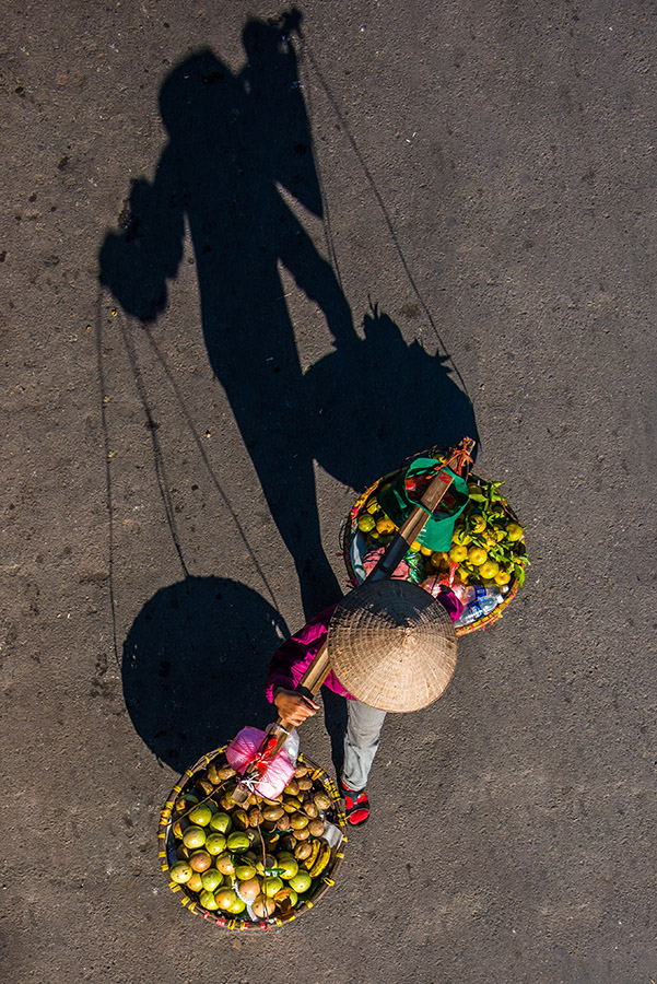 Hanoi, i venditori di strada visti dall’alto