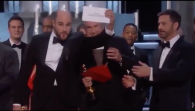 Oscar 2017, il clamoroso errore nell’annuncio del miglior film