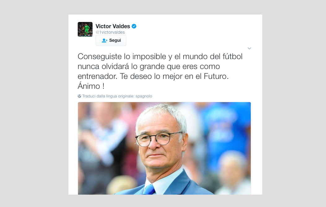Da Mourinho a Bobo Vieri: le reazioni dello sport all’esonero di Ranieri Da Mourinho a Bobo Vieri: le reazioni dello sport all’esonero di Ranieri