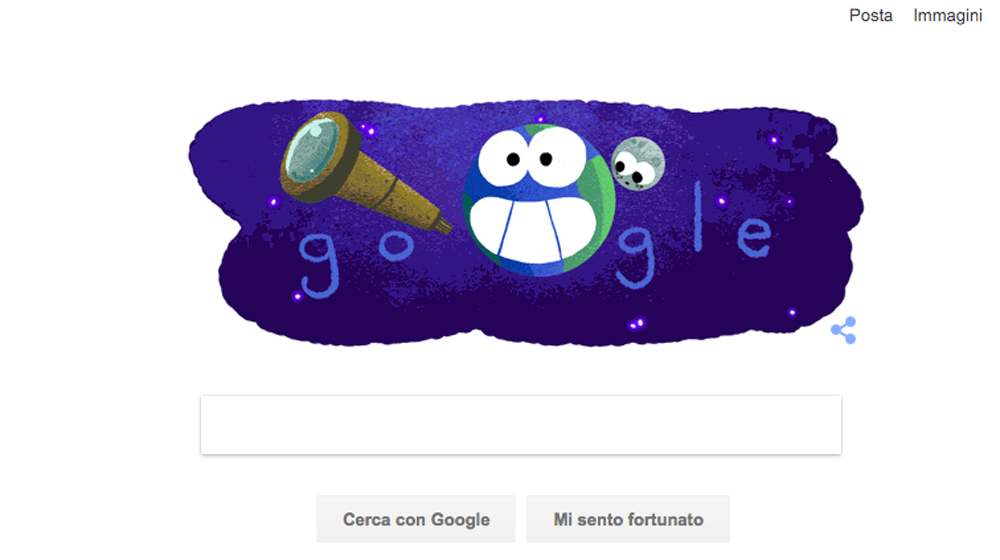 Il doodle di Google sui 7 pianeti simili alla terra Il doodle di Google sui 7 pianeti simili alla terra