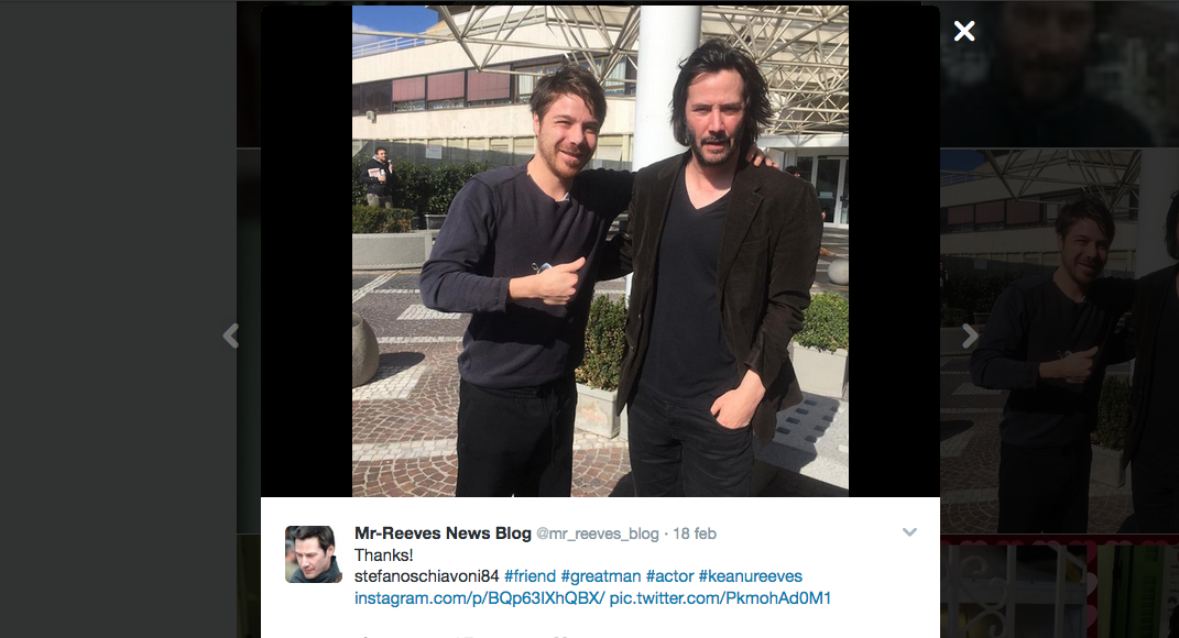 Keanu Reeves a Roma va a trovare la sorella al Policlinico Gemelli
