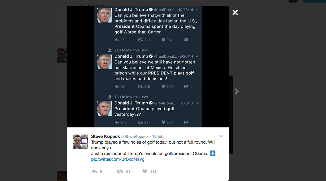 Donald Trump è accusato d’ipocrisia per la sua passione per il golf Donald Trump è accusato d’ipocrisia per la sua passione per il golf