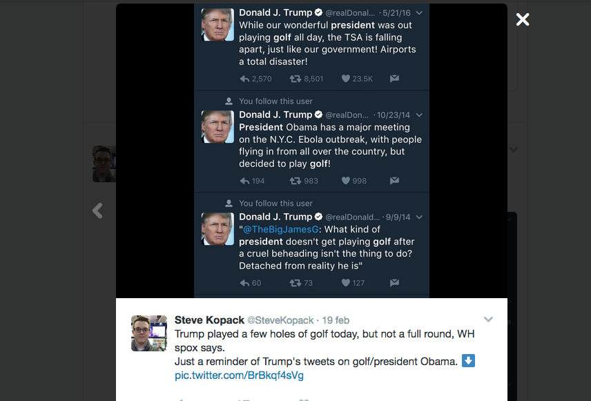 Donald Trump è accusato d’ipocrisia per la sua passione per il golf Donald Trump è accusato d’ipocrisia per la sua passione per il golf