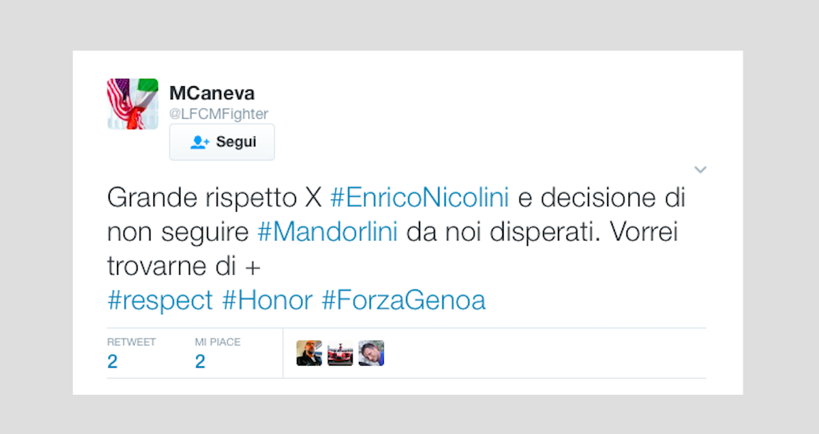 Serie A – Il vice di Mandorlini rifiuta il Genoa: “Sono sampdoriano” Serie A – Il vice di Mandorlini rifiuta il Genoa: “Sono sampdoriano”