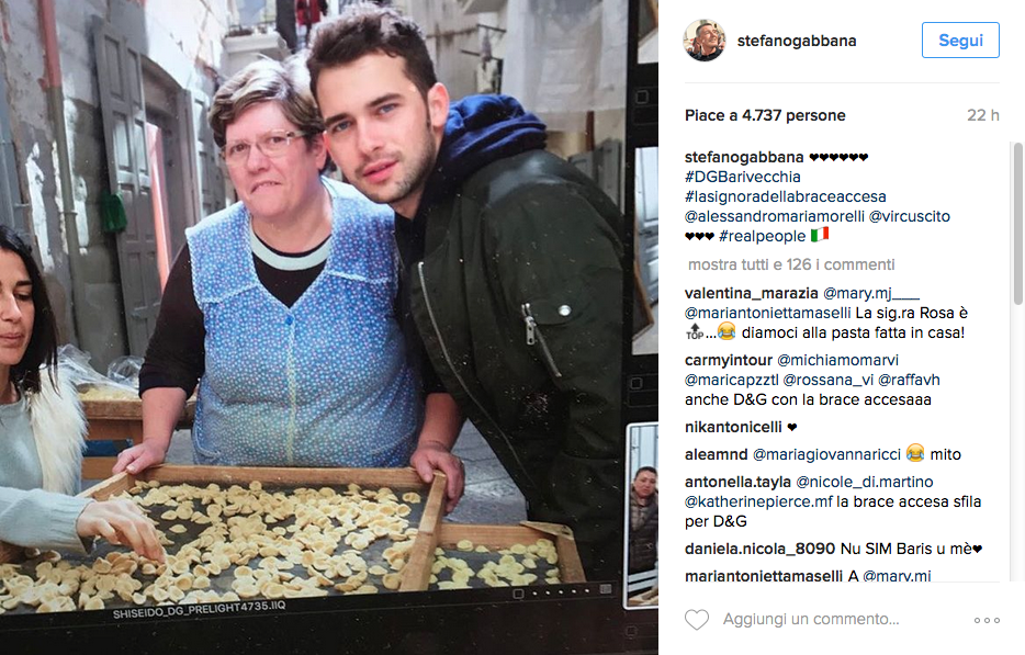 A Bari lo shooting Dolce & Gabbana diventa un evento