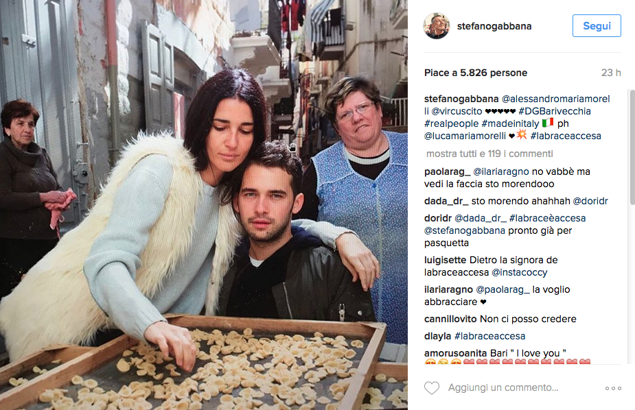 A Bari lo shooting Dolce & Gabbana diventa un evento