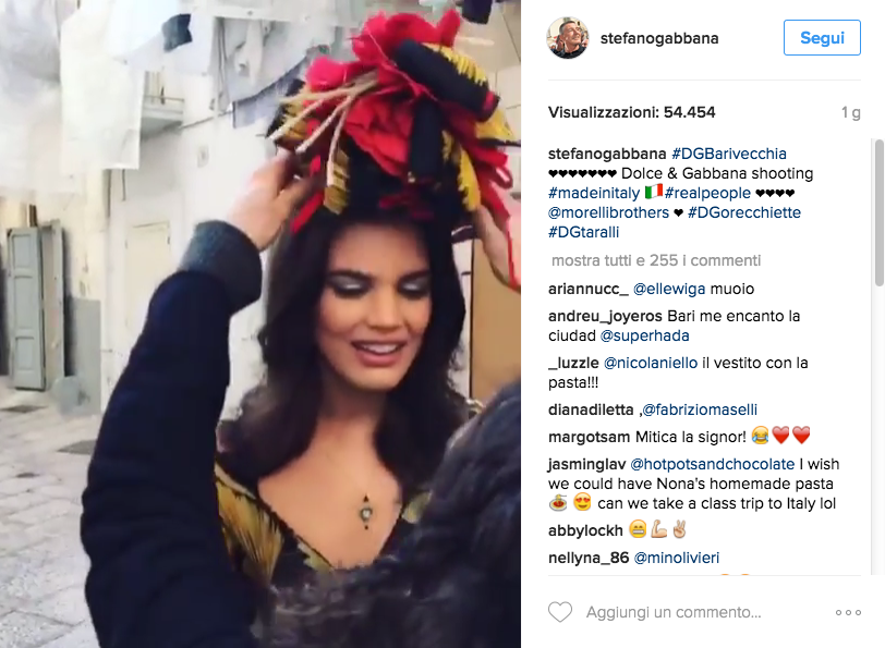 A Bari lo shooting Dolce & Gabbana diventa un evento