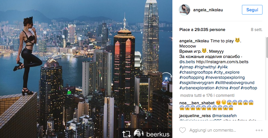 Dalla Russia le modelle con la passione per i selfie estremi