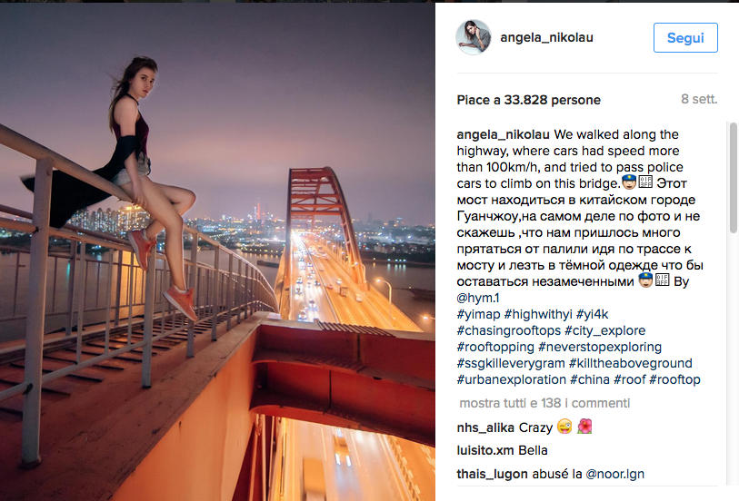 Dalla Russia le modelle con la passione per i selfie estremi